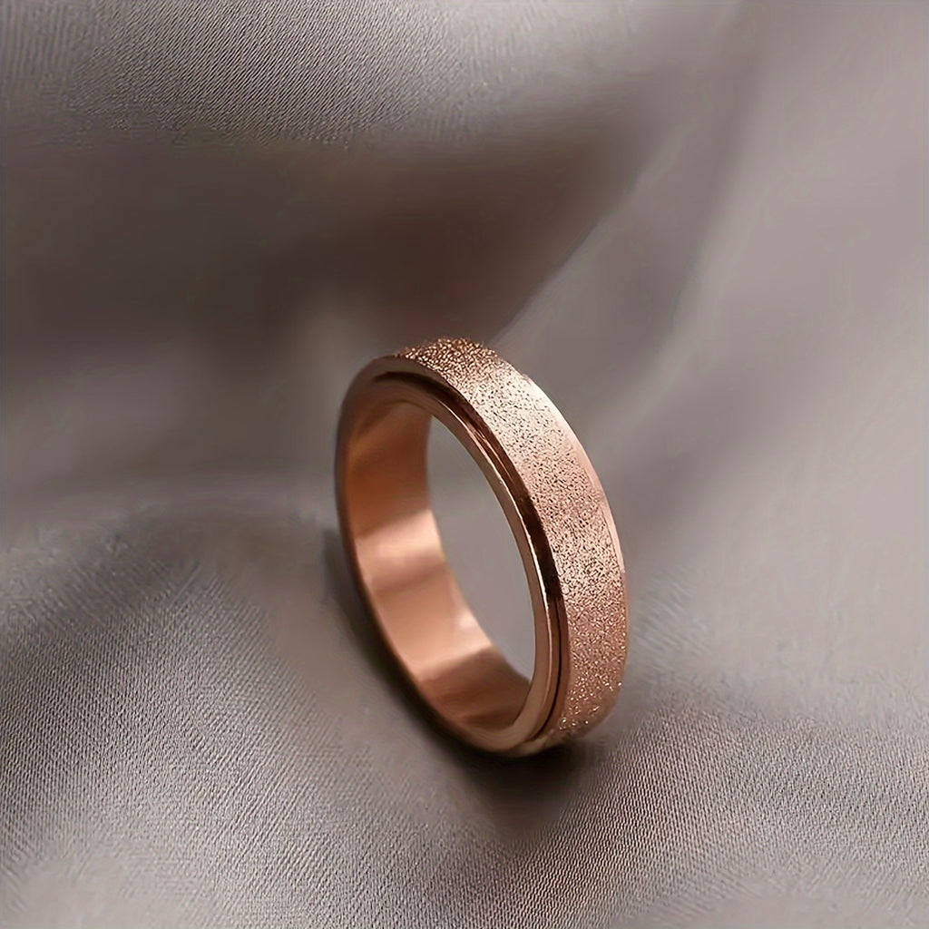 4pcs Stainless Steel Anxiety Ring for Women Fidget Anxiety Rings for Anxiety Rotatable Spinner Rings for Anxiety Stress Relieving Anxiety Rings Spinner Women Stress Roller Rings Anxiety Spinner Ring Size 6-10